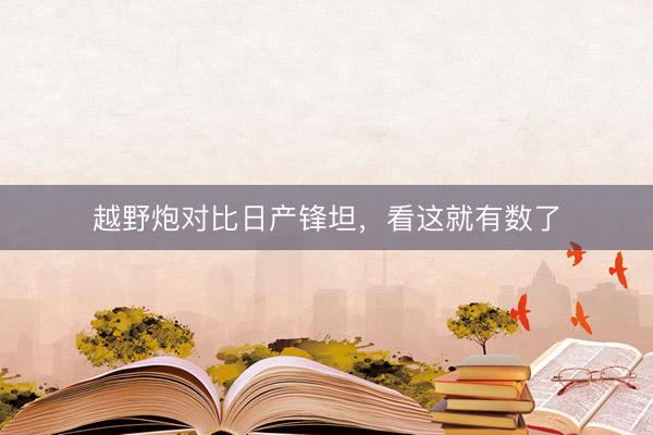 越野炮对比日产锋坦，看这就有数了