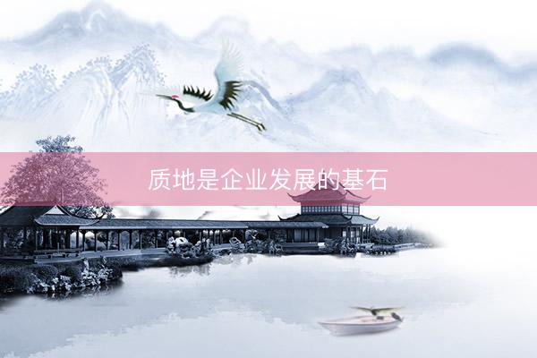质地是企业发展的基石