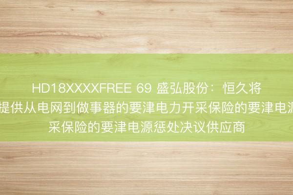 HD18XXXXFREE 69 盛弘股份：恒久将勤恳于于为AIDC提供从电网到做事器的要津电力开采保险的要津电源惩处决议供应商